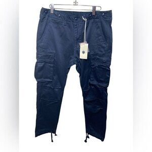 MNML Vintage Twill Cargo Pants Men’s Size 32 Midnight Blue Utility Workwear Stre